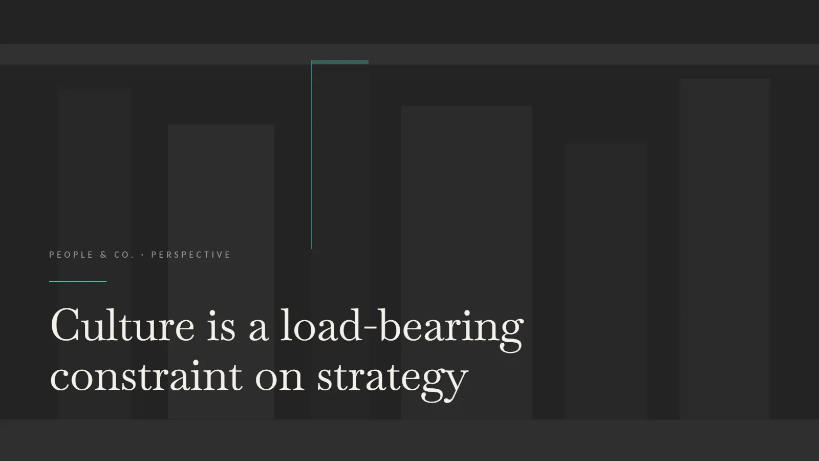 Culture Is a Strategy Constraint, Not a Strategy Add-On
