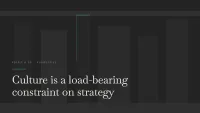 Culture Is a Strategy Constraint, Not a Strategy Add-On